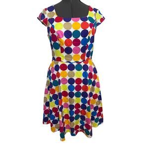 Clowncore Rainbow Polkadot Dress 🌈 Large